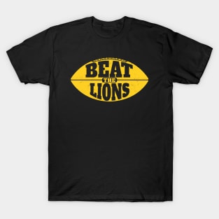 Beat the Lions // Vintage Football Grunge Gameday T-Shirt